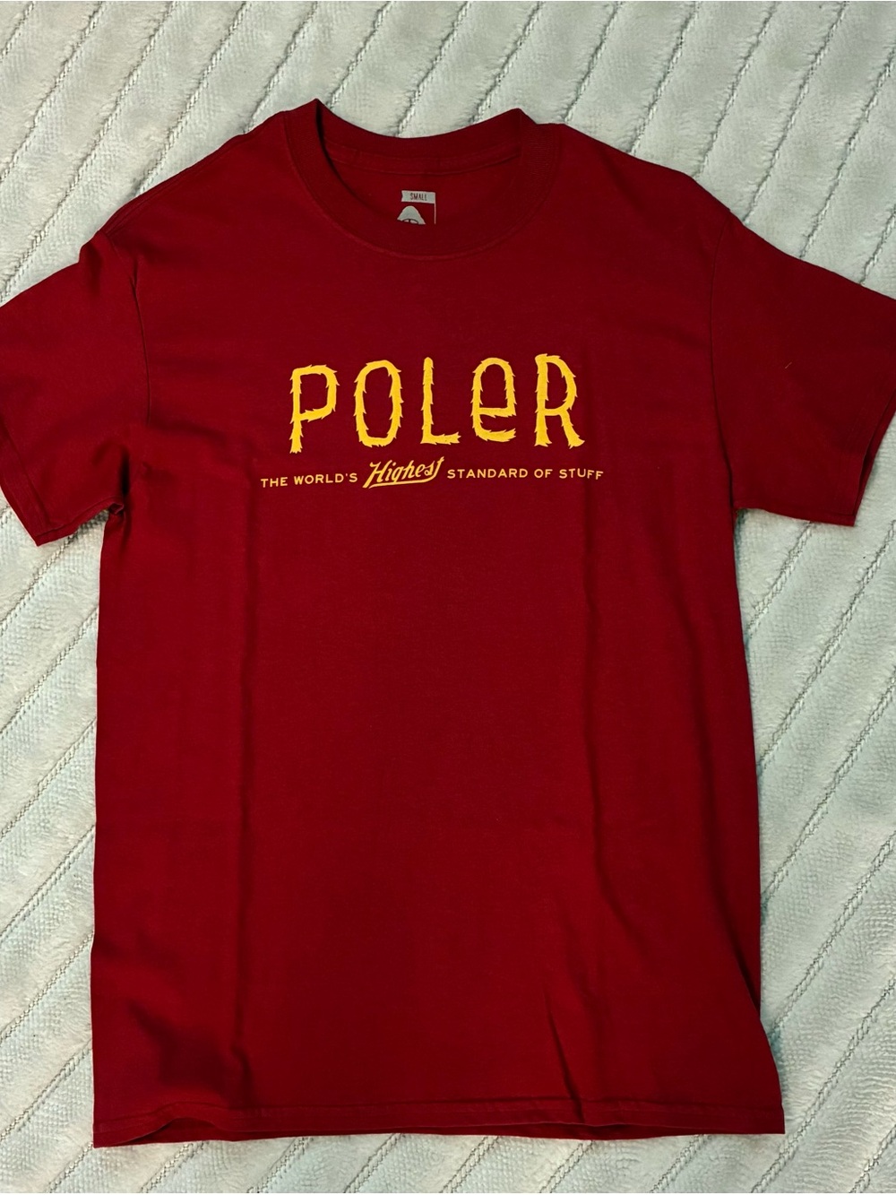 Poler Red Graphic Logo T Shirt Size S NWOT